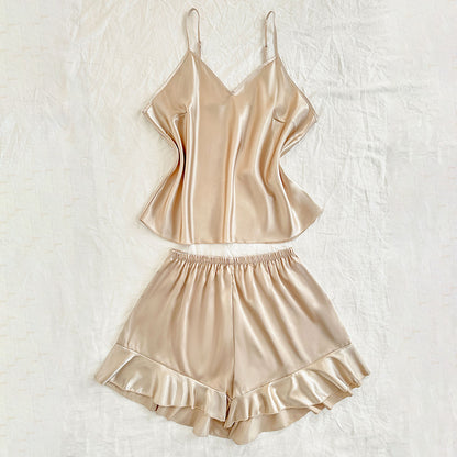 Lace up pajama set