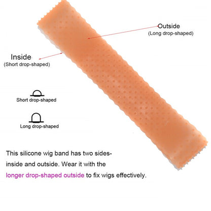 Siliconen wigband effen kleur antislip
