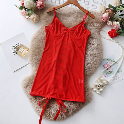 Sexy Mesh Strapless Lingerie Transparent Lace Erotic Underwear Tempting Bodysuit