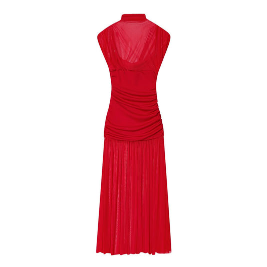 Elegant and Fashionable Women's Dress with Chiffon Splicing in Summer  INS Style