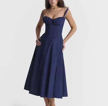 Ladies Fashion summer dresses women  maxi floral slip backless womens dresses elegant