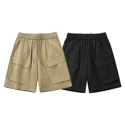 Men's Trendy Loose Drawstring Summer Half Pants Trousers Male Style