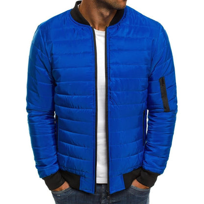 Cotton Coat Autumn And Winter Men's Color Loose Jacket Lingge Cotton Suit