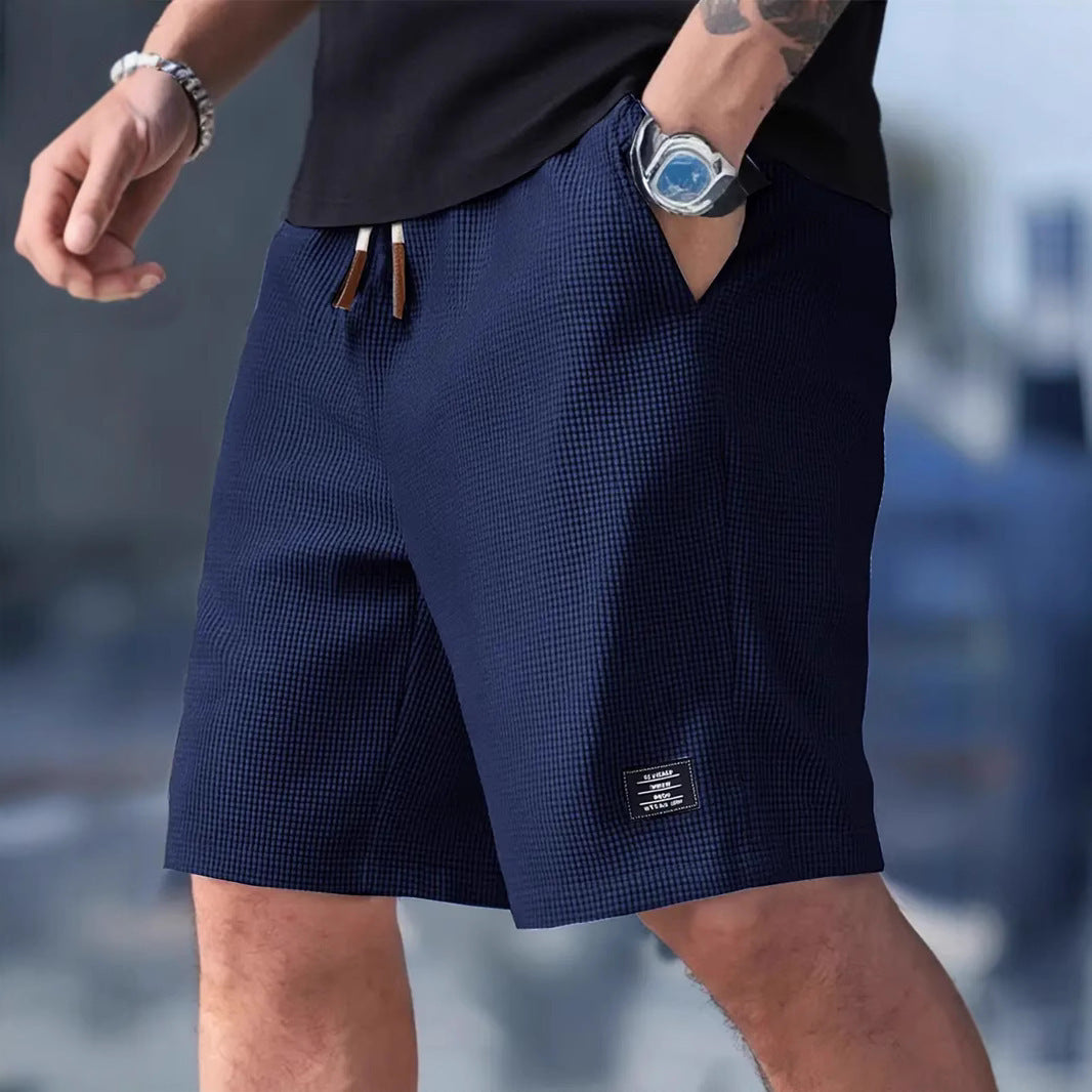 Loose men's casual sports five quarter shorts