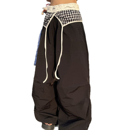 Summer loose casual women's pleated wide leg pants