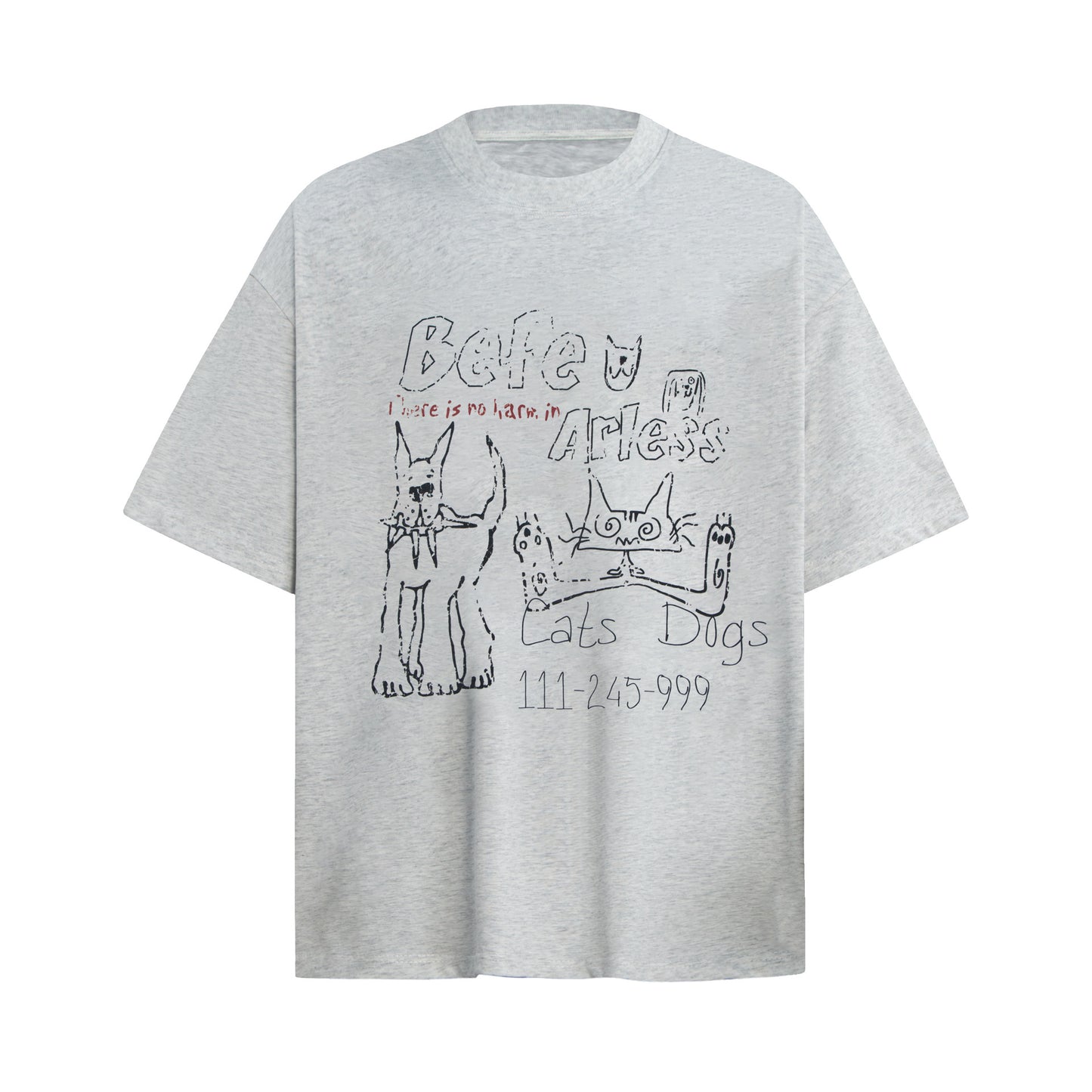 Short Sleeve T-Shirt Three-Quarter Sleeve Summer Streetwear