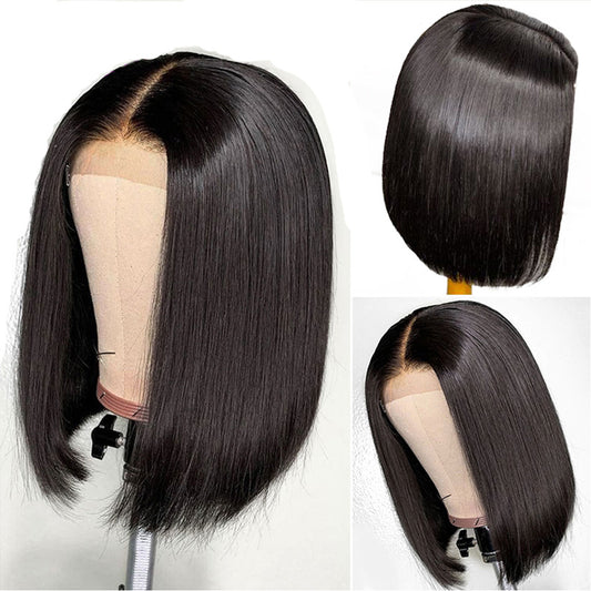 Synthetische bob lace wig steil haar