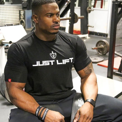 Premium Cotton ModalMen's Sport Casual Summer Short Sleeve Slim Fit Stretch Moisture-Wicking Breathable Fitness T-Shirt Cotton