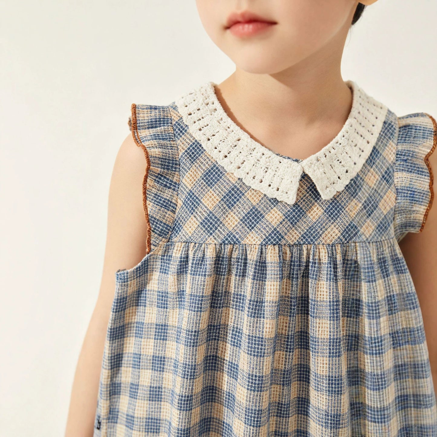 Cute Checkered Dress for Kids