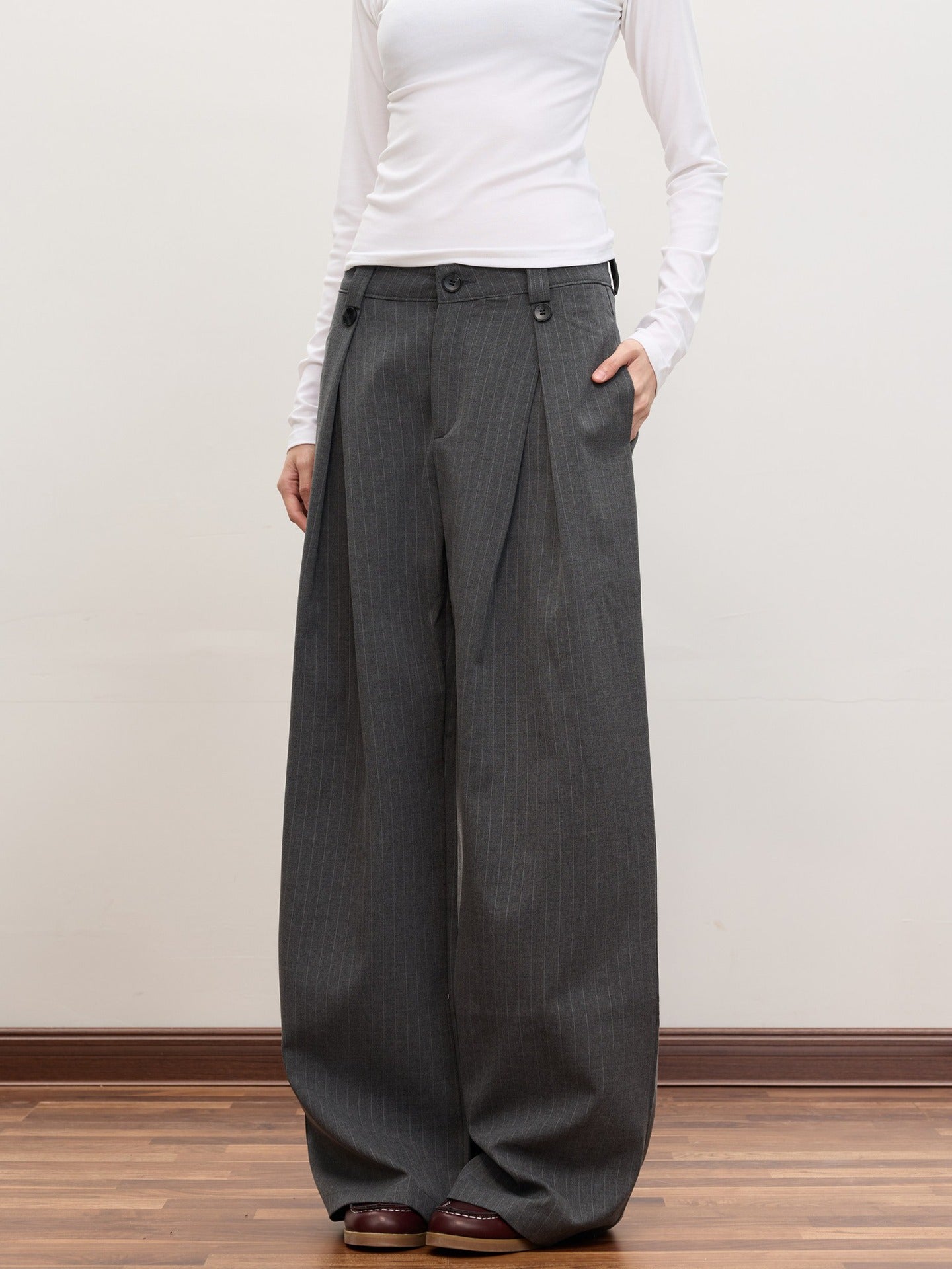 Casual Trousers Unisex Trendy Loose Versatile Wide Leg Pants