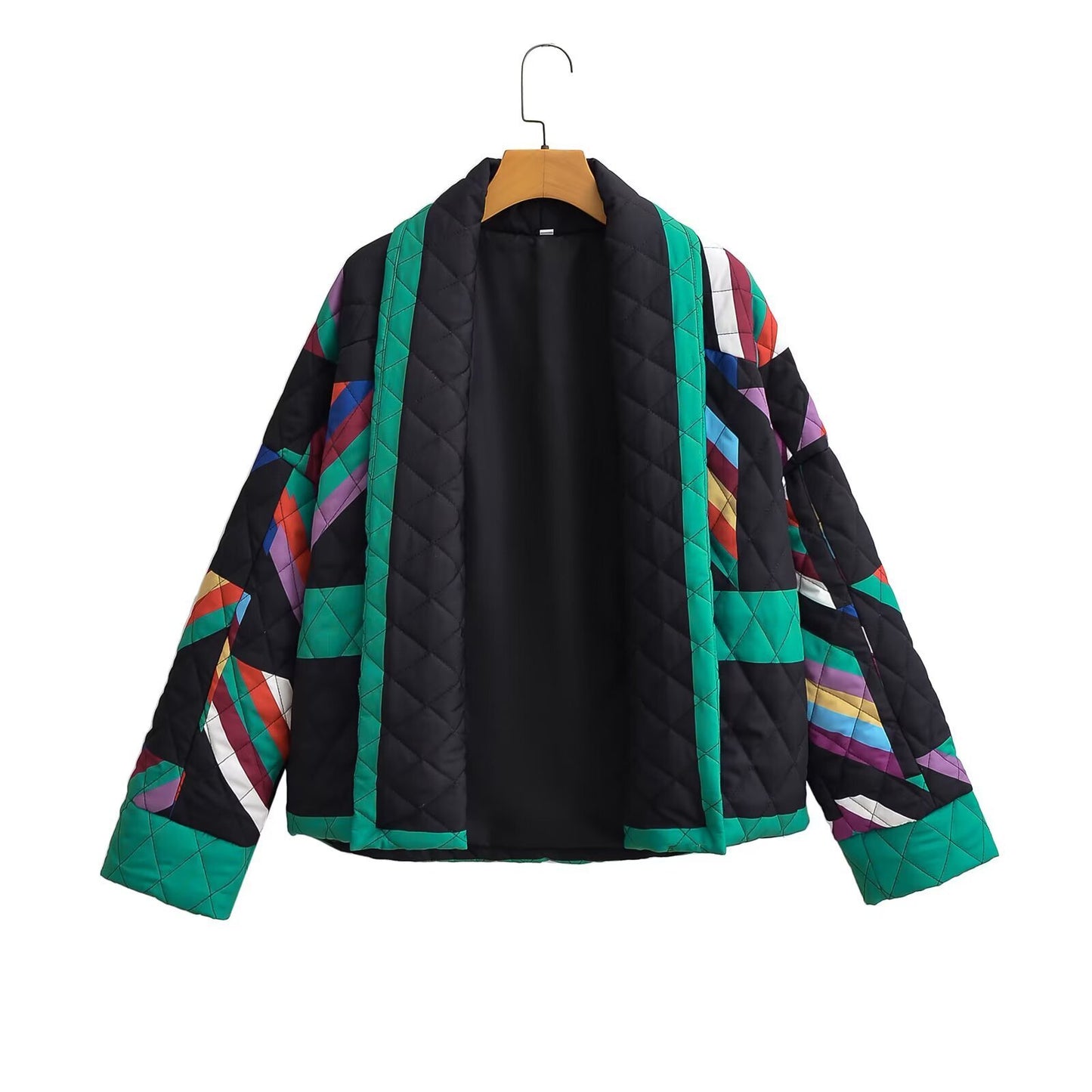 Printed cotton jacket on top