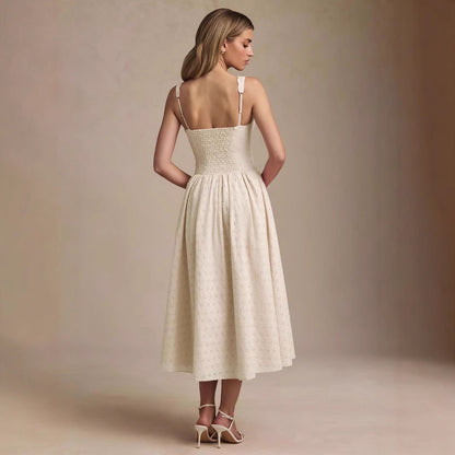 Heavy Work Sexy Fitted Strapless Dress Elegant Retro