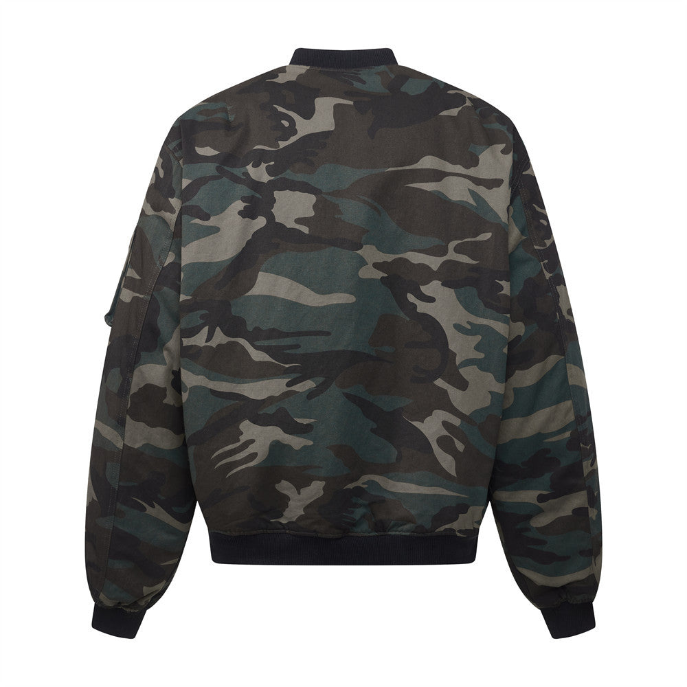 Camouflage katoenen jacket voor heren