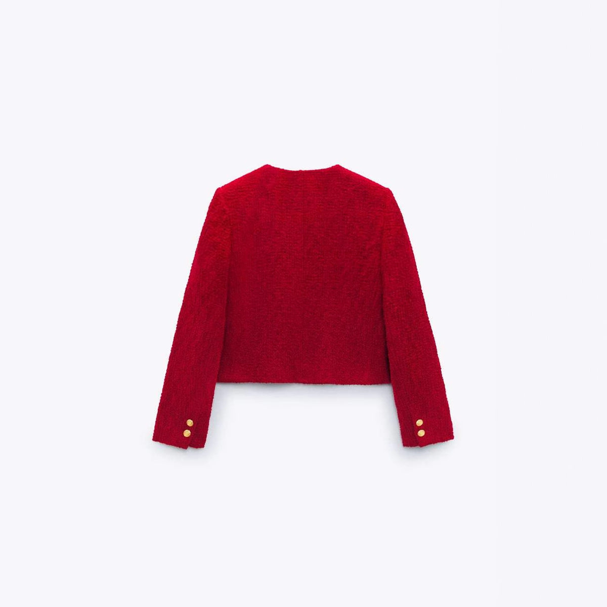 Women's Textured Double-Breasted Jacket + Textured Shorts Set