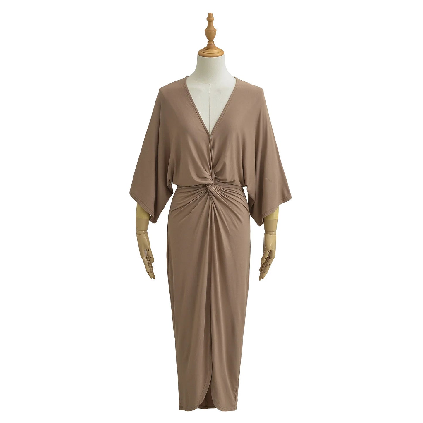Bat sleeve dress