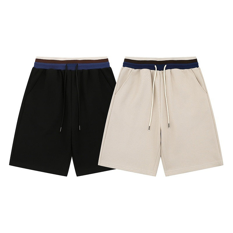 Losse casual zomerse shorts met split-effect en trekkoord