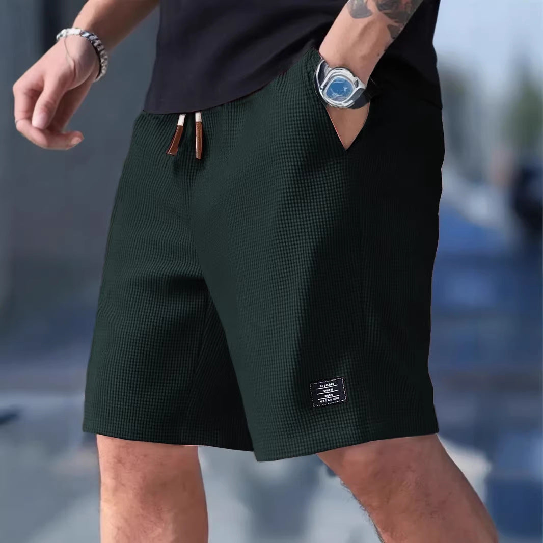 Loose men's casual sports five quarter shorts