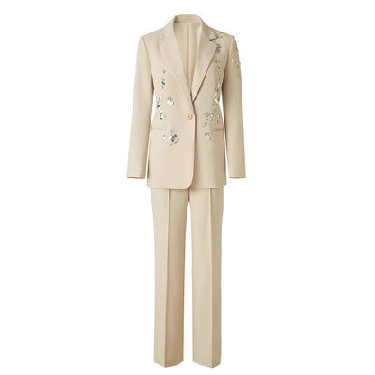 Two piece slim fit suit set