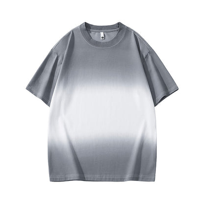Gradient short sleeved men's T-shirt for summer
