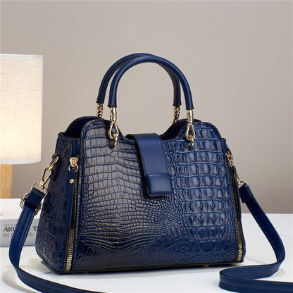 PU crossbody/handtas voor dames met krokodillenprint