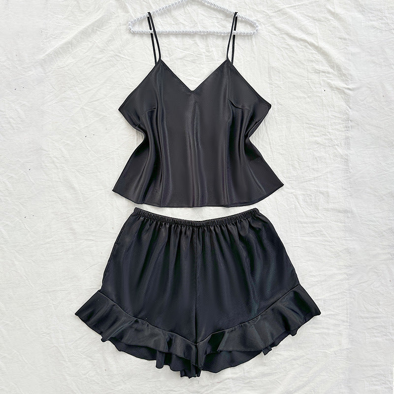 Lace up pajama set