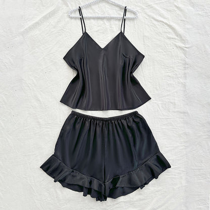 Lace up pajama set