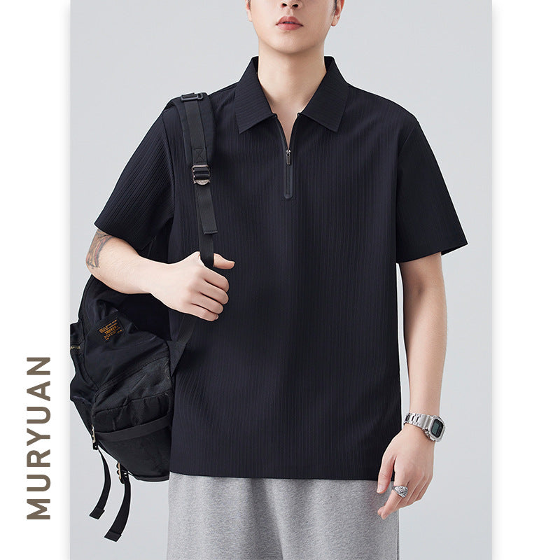 Flip Collar Men's Polo Shirt