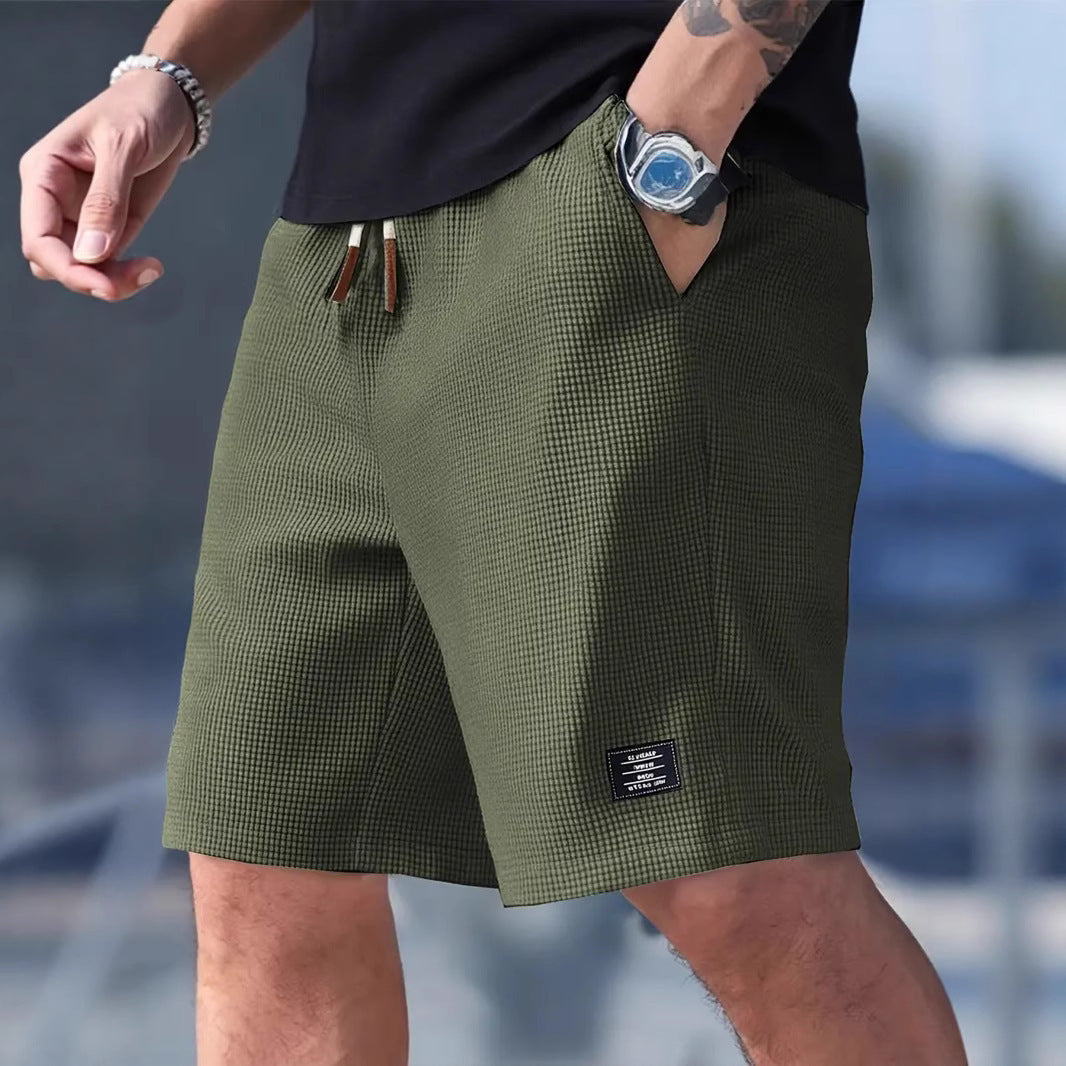 Loose men's casual sports five quarter shorts