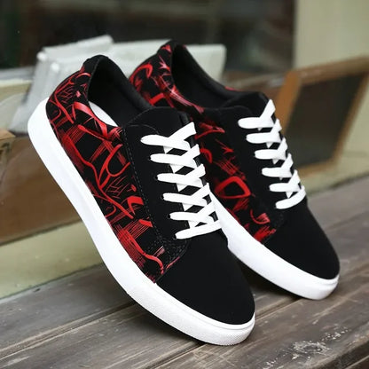 Herenschoenen van gevulkaniseerd canvas