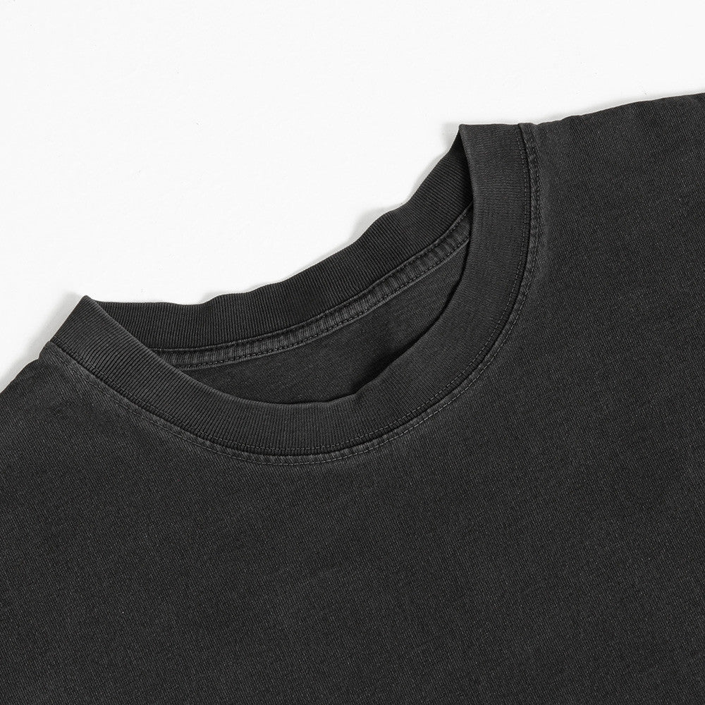 Simple solid color t-shirt short sleeved