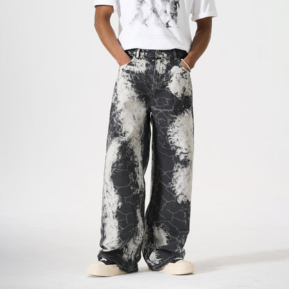 Oversized Fit, Trendy High-Street Straight Leg Pants