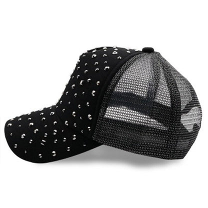 Unisex Streetwear Pet  Katoen Ademende Mesh Of Dicht Met Strass Unisex