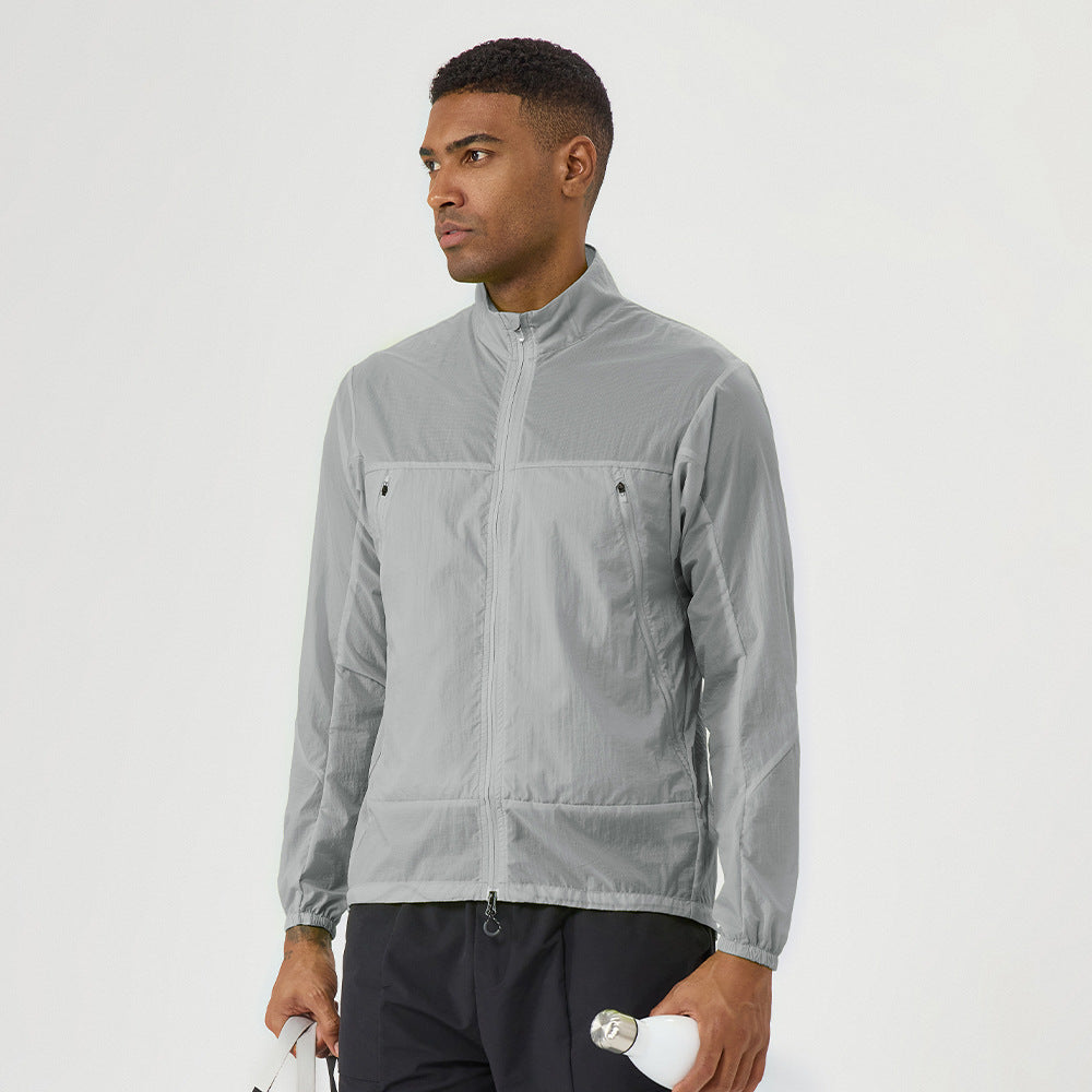Men's outdoor lightweight breathable sunscreen clothing