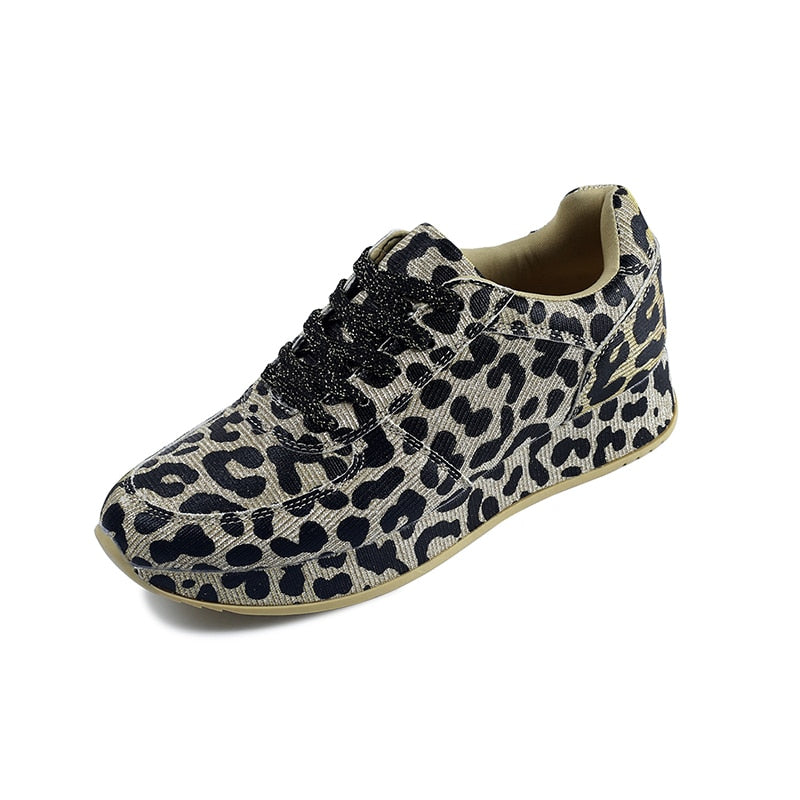 Sneakers voor dames met luipaardprint