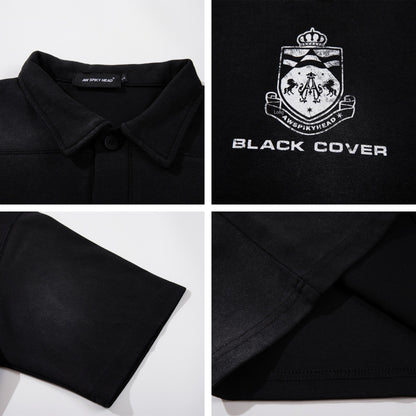 Summer Casual Loose Unisex Polo Shirt with Turn-Down Collar
