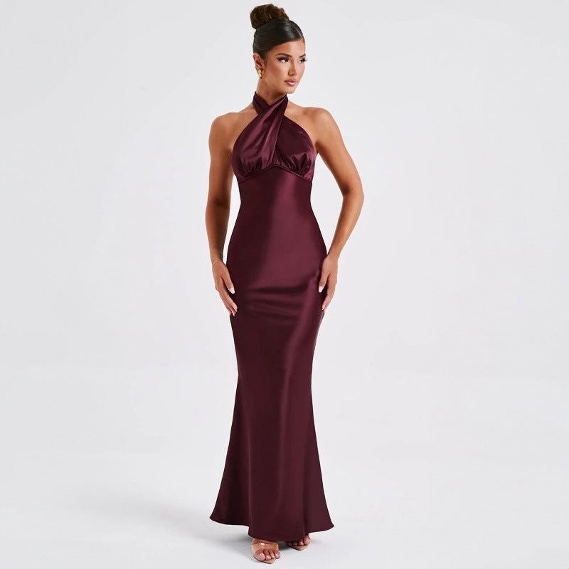 Backless sleeveless elegant dress