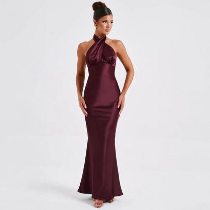 Backless sleeveless elegant dress