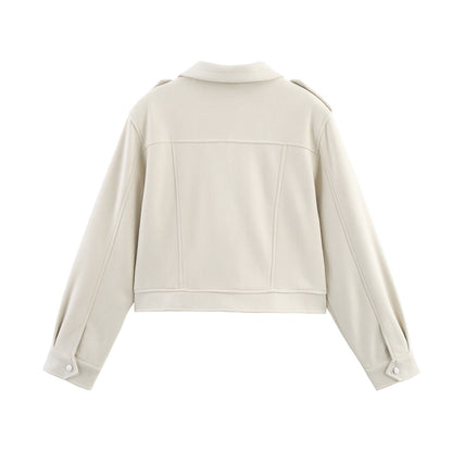 Women's Clothing Suede Jacket