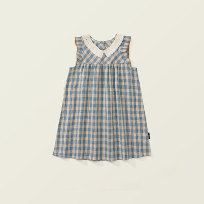 Cute Checkered Dress for Kids
