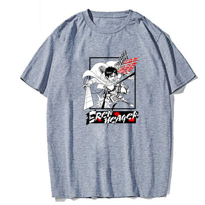 Attack on Titan Printed Short Sleeve Summer T-Shirt