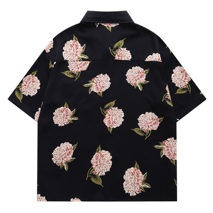 Shirt for Men and Women Loose Fit for Summer  Couple Short Sleeve Blouse