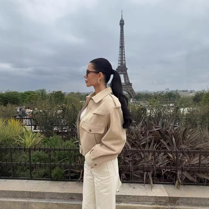 Women's Clothing Suede Jacket