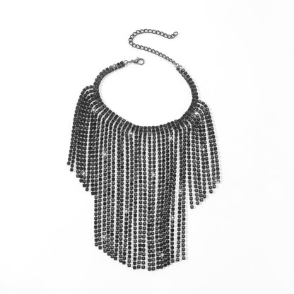 Hot selling rhinestone tassel ankle chains in Europe and America, light luxury full of diamonds, sexy and exaggerated high heels, accessories, shoe chains, and foot accessories
