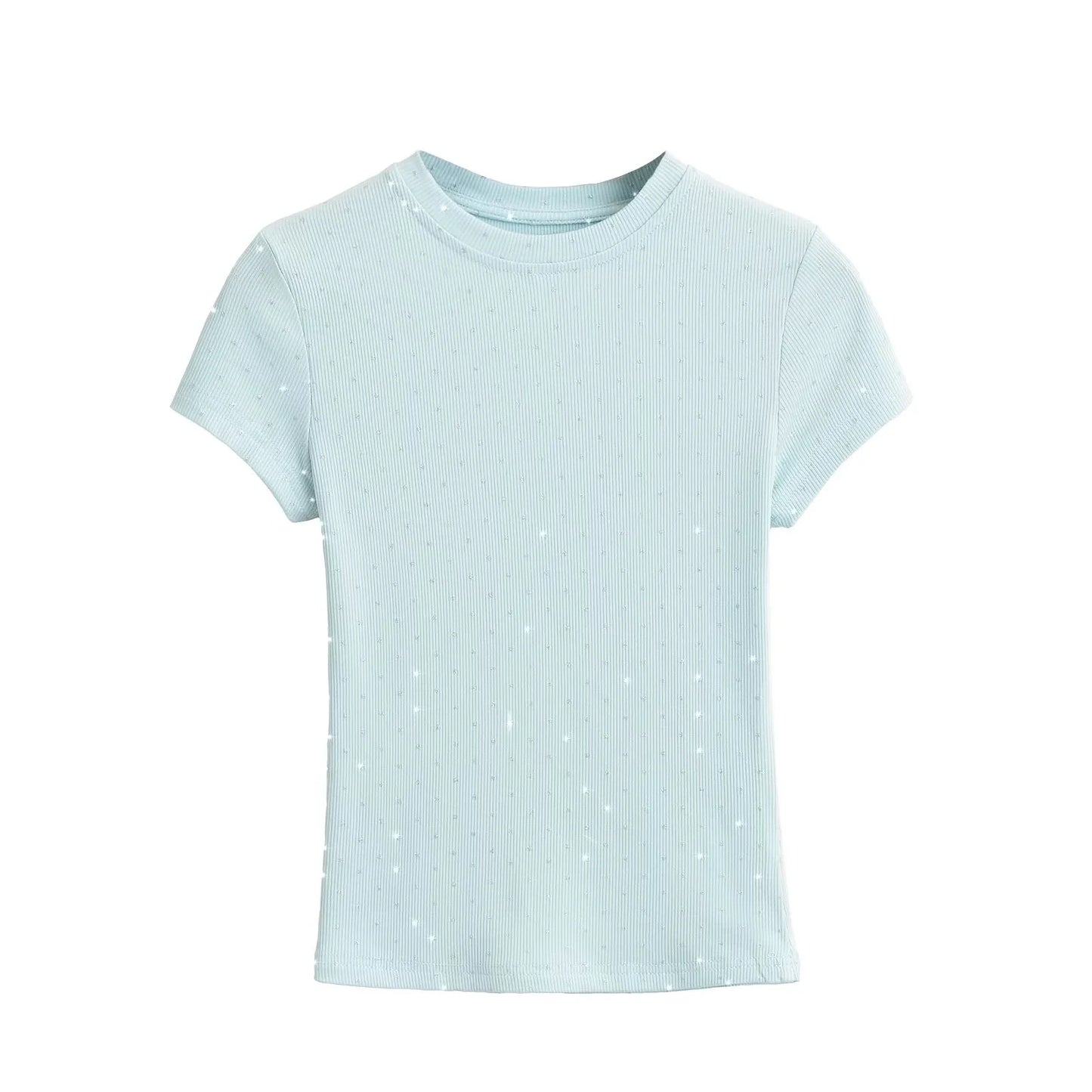 Sparkling short sleeved top