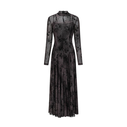 Floral long sleeved dress