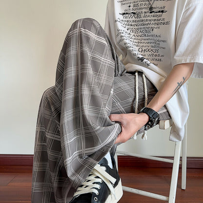 Summer loose straight leg wide leg pants versatile long pants