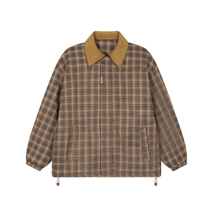 Heren jacket van geruit katoen