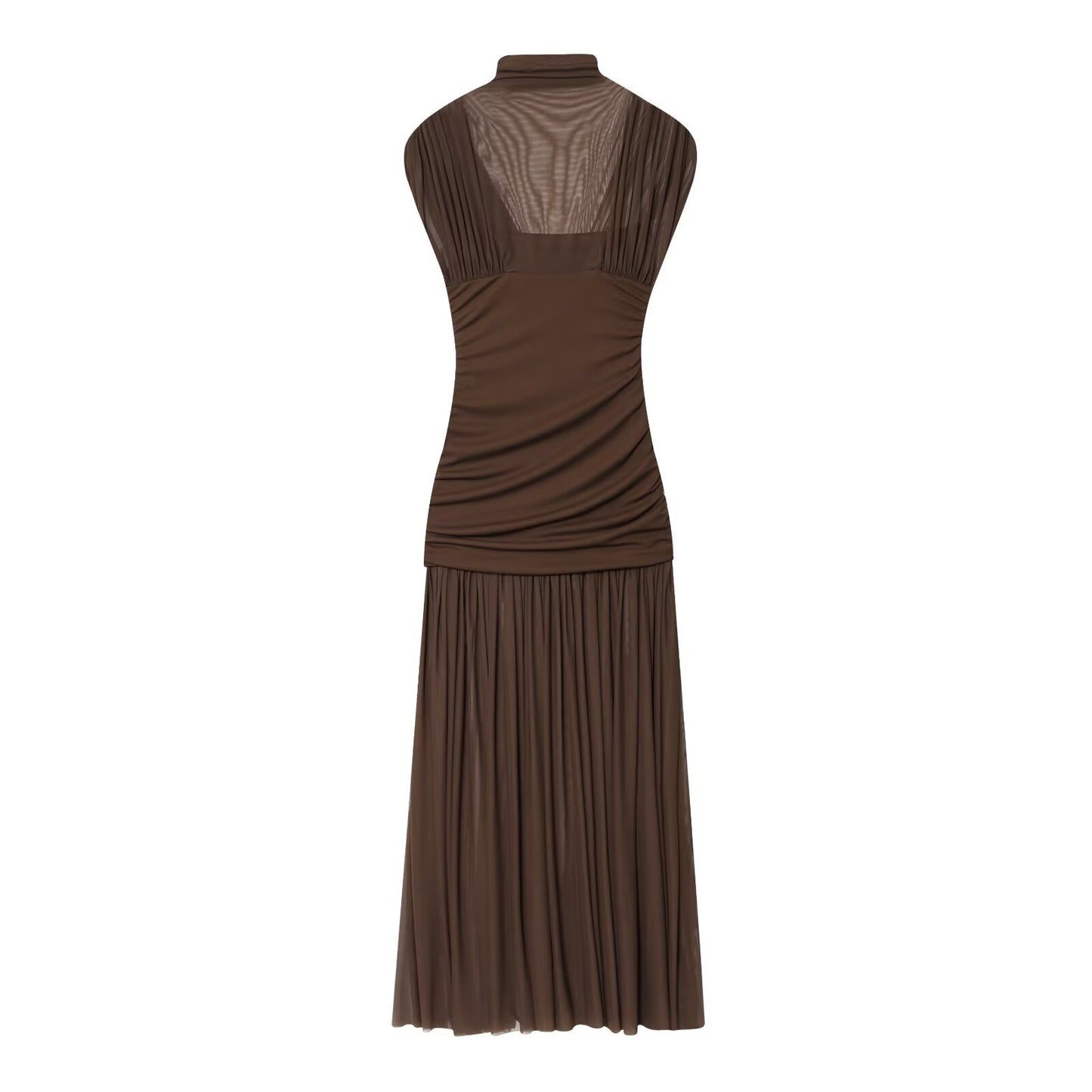 Elegant and Fashionable Women's Dress with Chiffon Splicing in Summer  INS Style