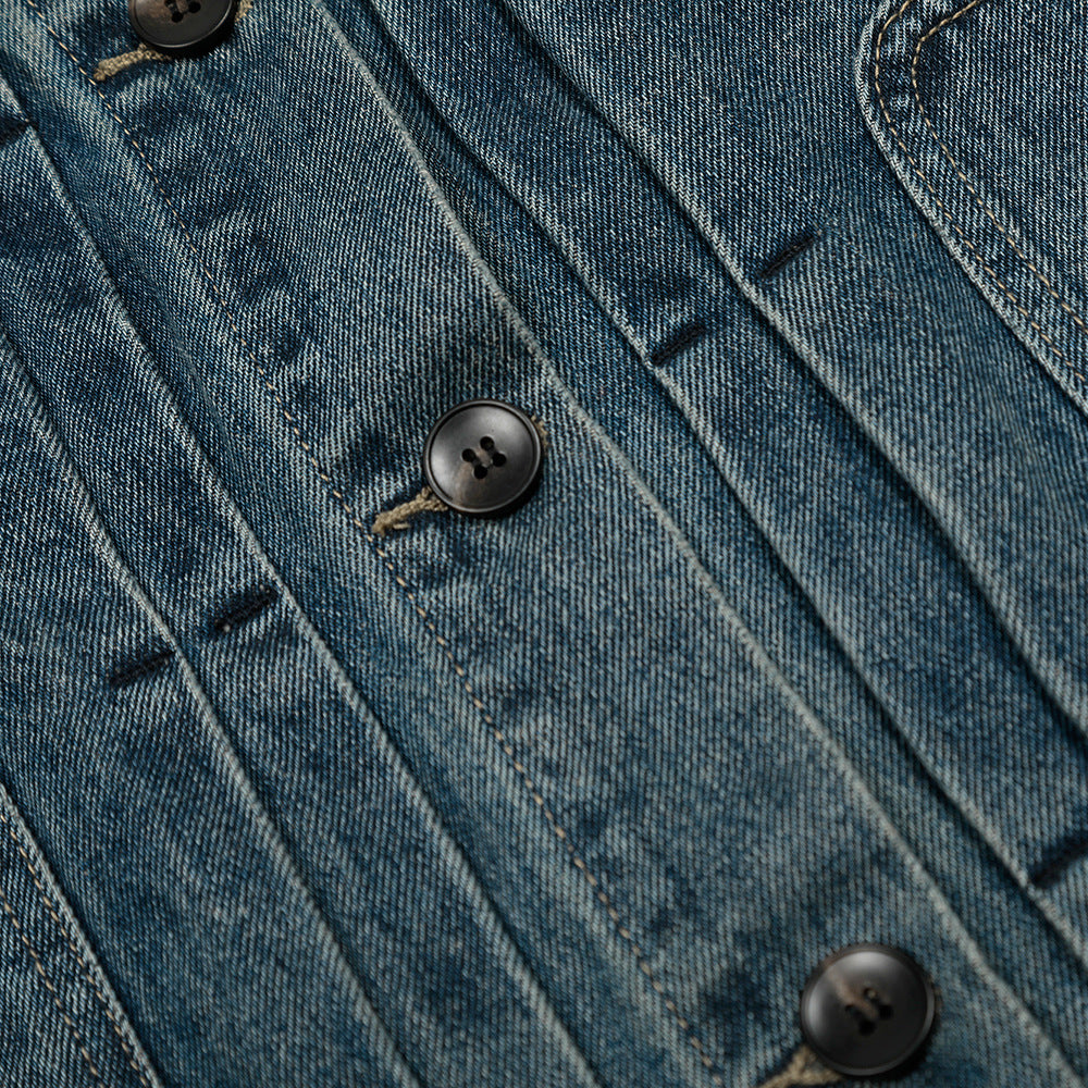 Korte denimjack voor heren