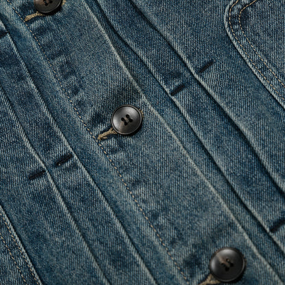 Korte denimjack voor heren